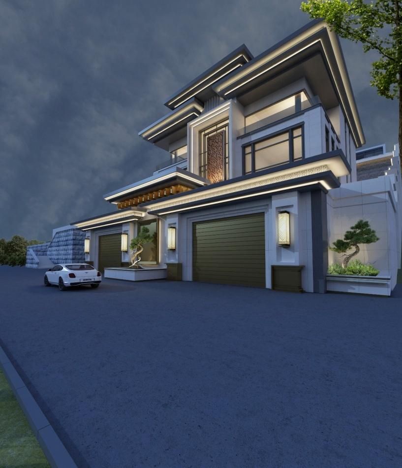 
镇江别墅设计，建筑面积900m² -2