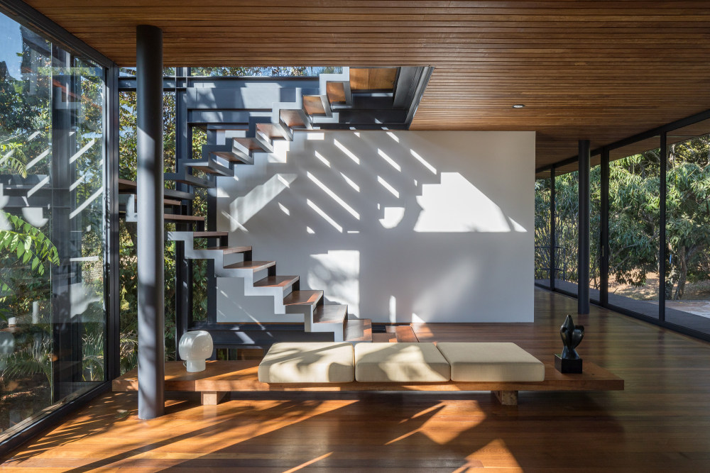 巴西 Labcity 设计工作室打造的原生态石墙住宅-16