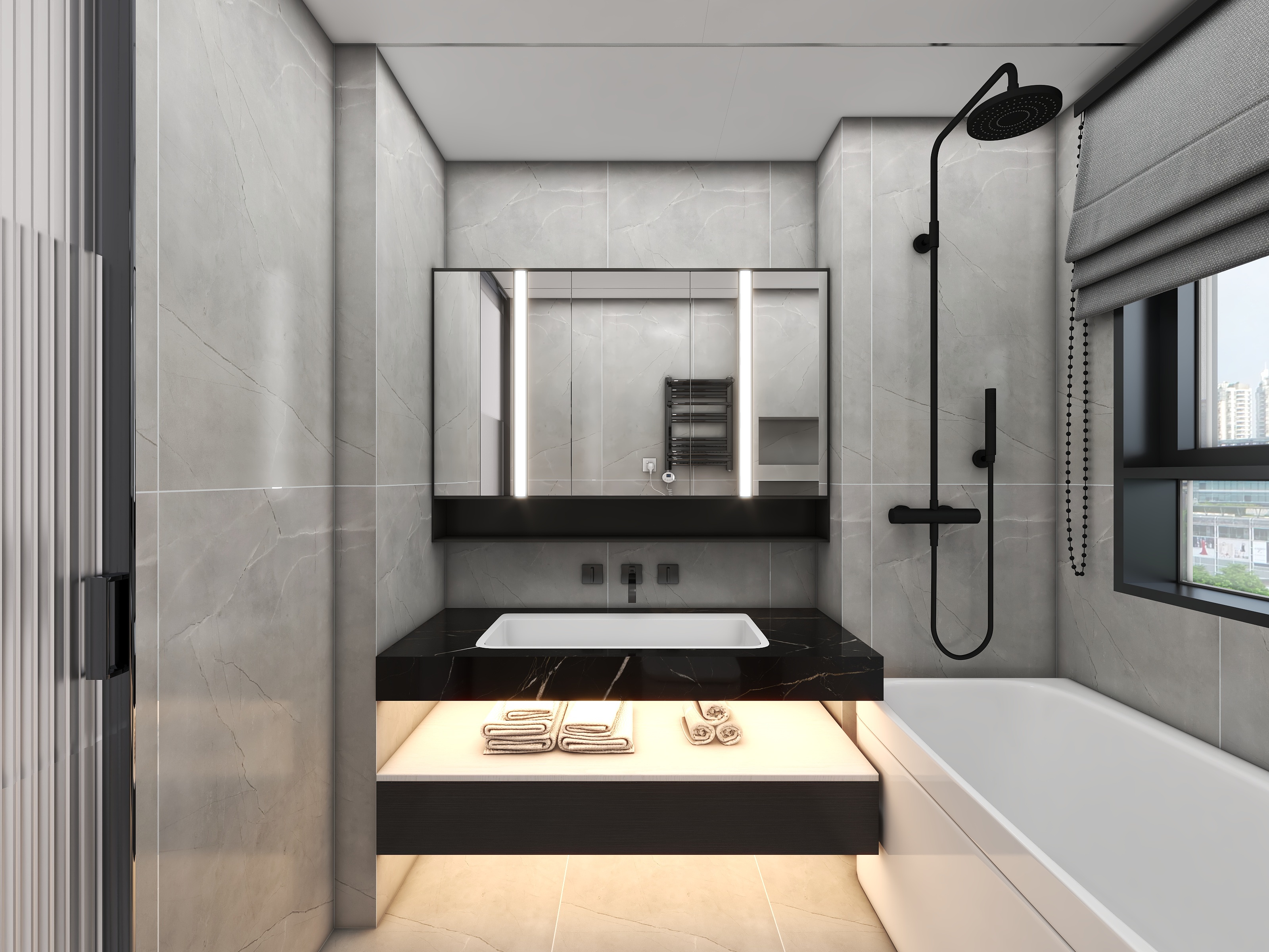 四川成都华府悦璟（114平方现代简约三居室）-77