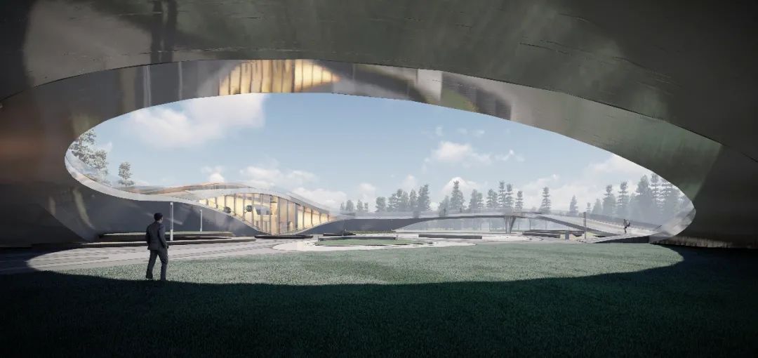 郑州二七区公园展厅——空中云朵般的景观建筑-17