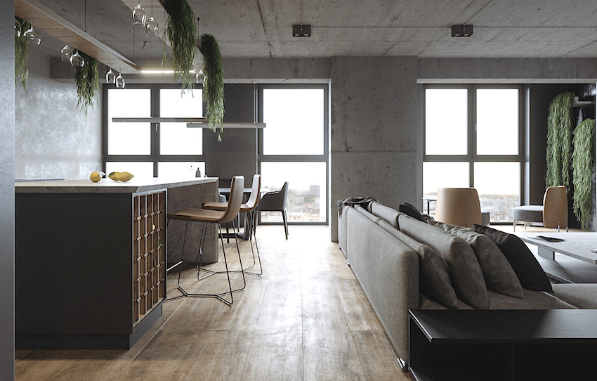 乌克兰工业风公寓-2