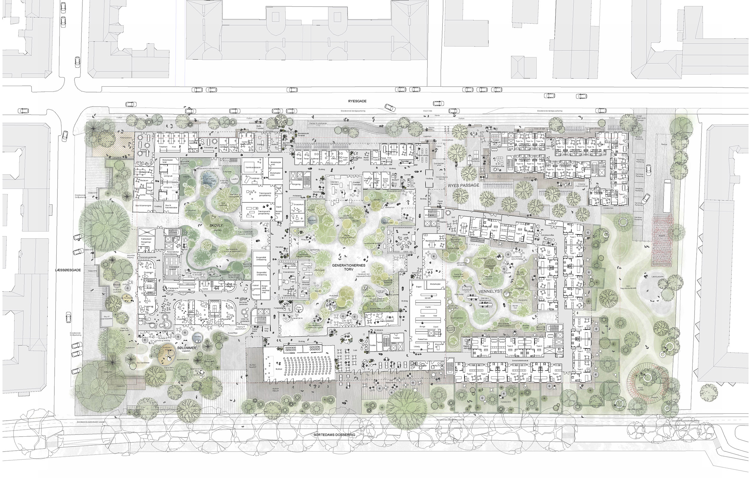多龄化混居社区，哥本哈根 / C.F. Møller and Tredje Natur-24