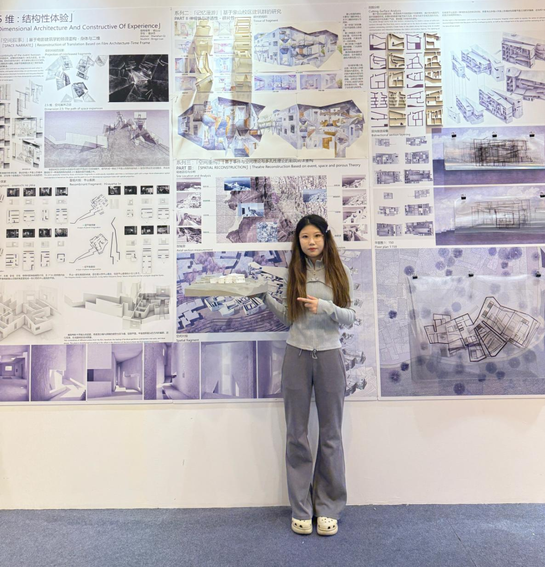 毕设金奖！中国美院学姐用“2.5维”重构希腊悬崖剧院，用“碎片”拼出一座火山岛文化地标！-3