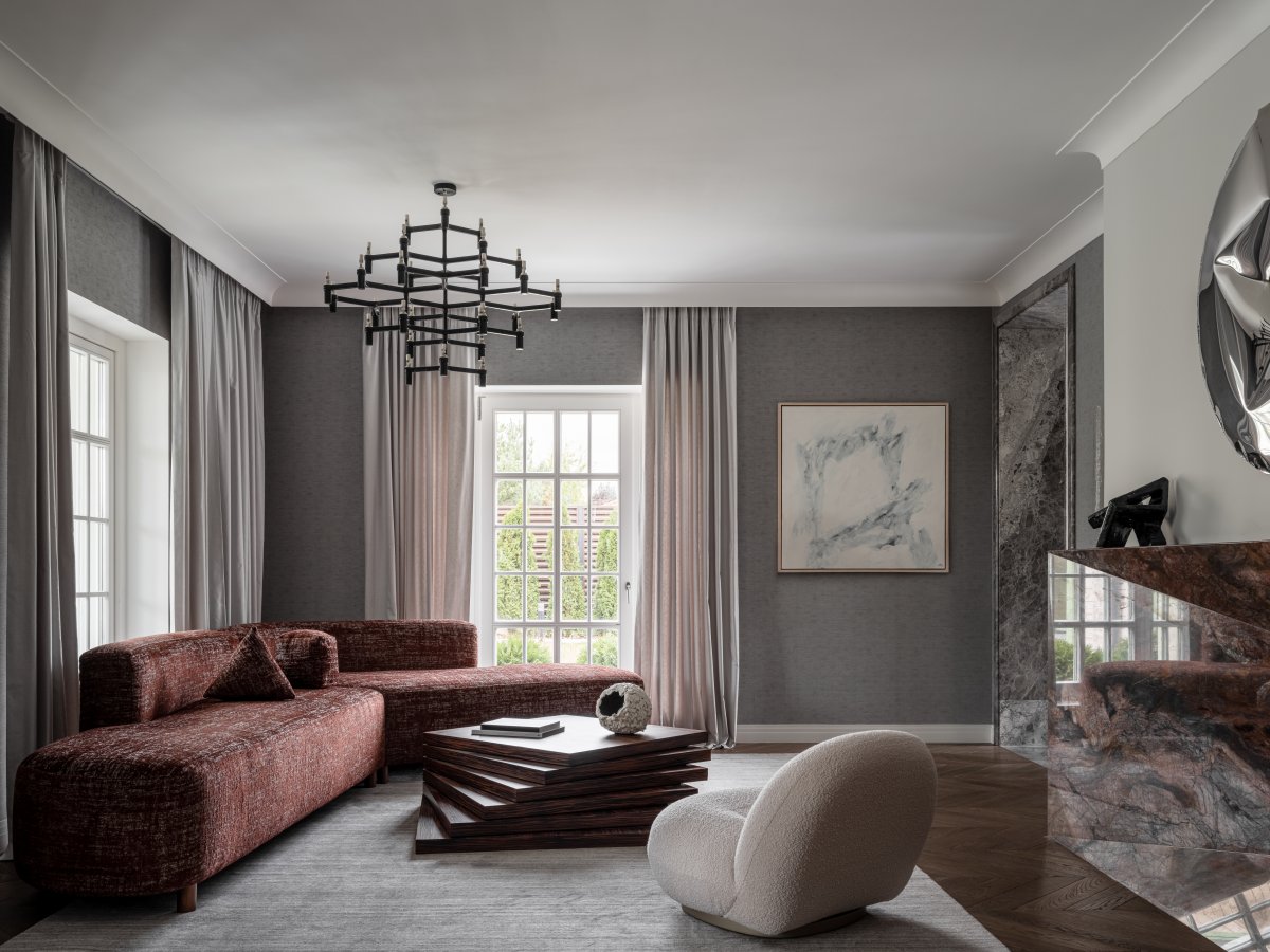 家装设计案例鉴赏——经典现代风格别墅轻奢质感拉满-6