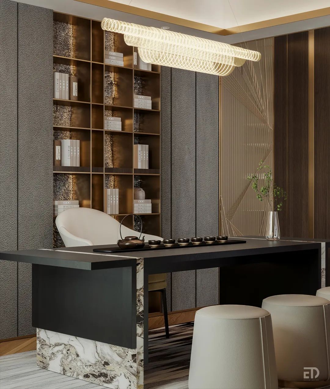 广州珠江·国际城别墅样板房丨中国广州丨戴勇设计-24