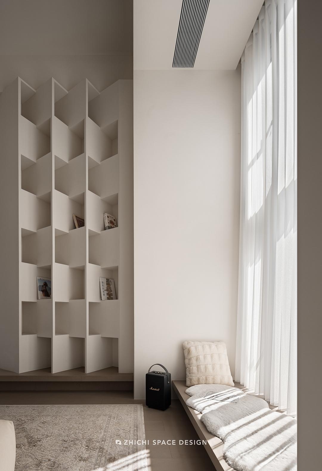 武汉咫尺设计︱藏于繁华都市中的白色极简盒子-30