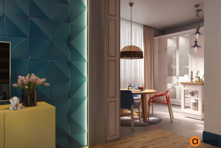 Apartment design. Colorful experiment - Art-i-chok-13