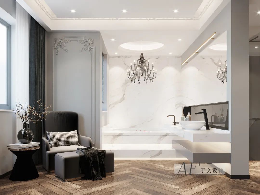 龙湖·天宸原著 330㎡轻奢法式叠墅,融合与创意的空间叙事-42