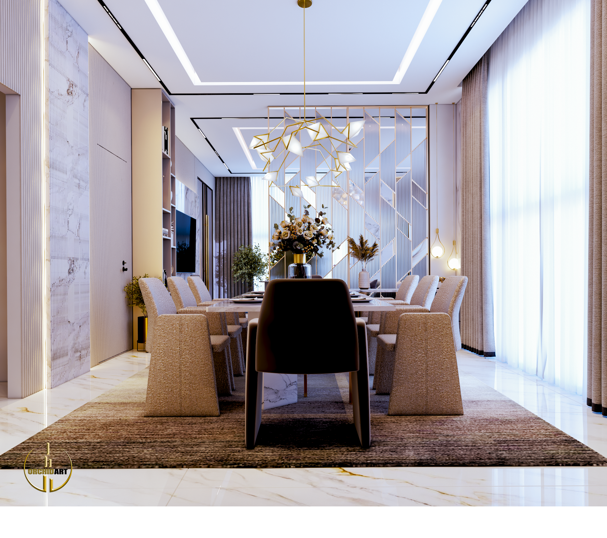 Dining room 室内设计丨阿联酋丨Amany Morsy-7