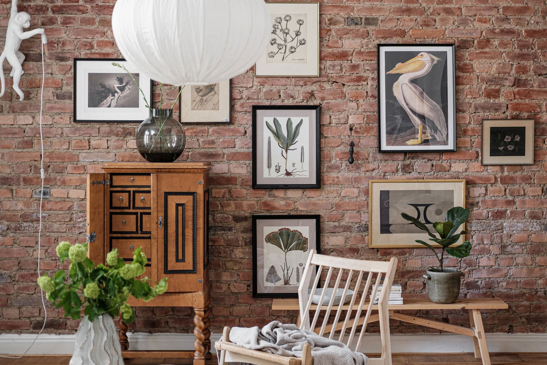 瑞典公寓的砖墙设计-3