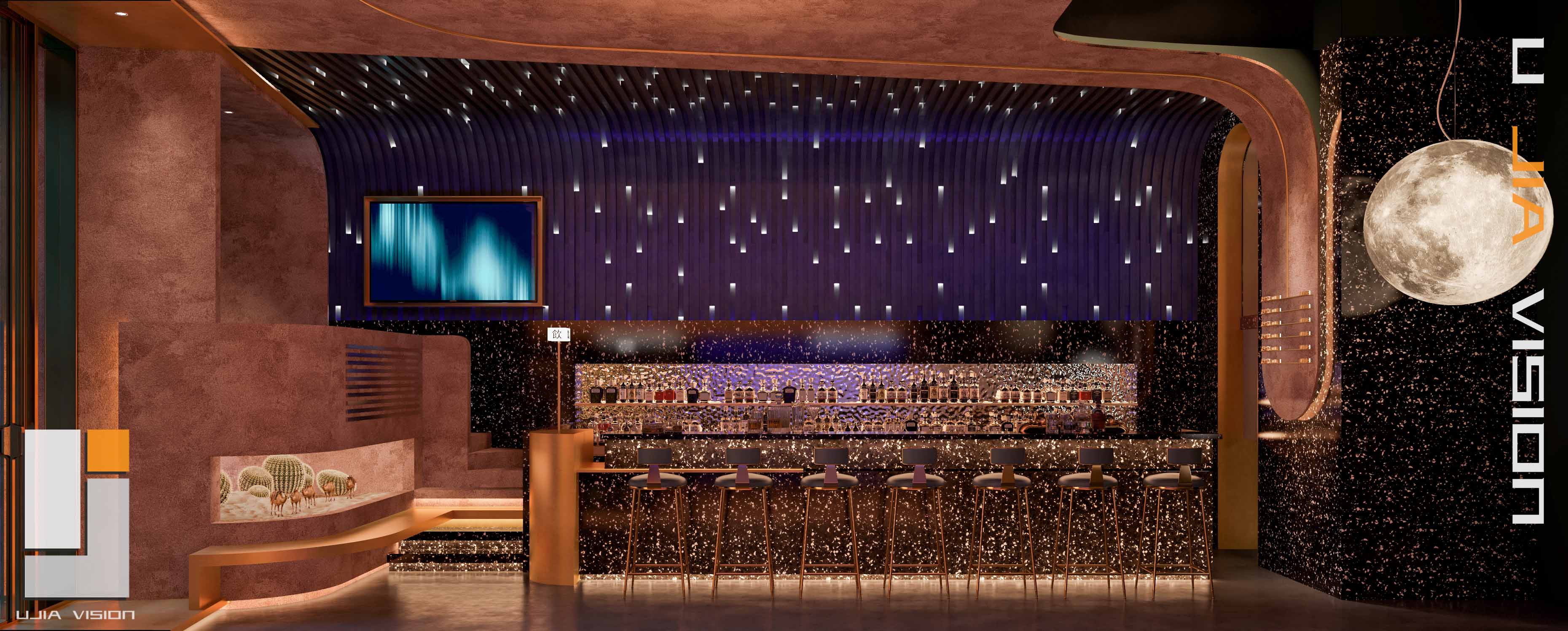 深夜酒馆里的光影浪漫-6