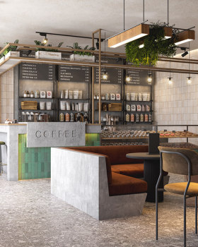 咖啡馆兼餐馆丨For S.Seven in KSA