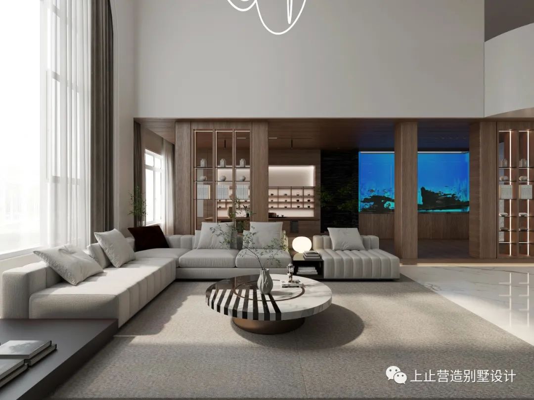 御翠园现代简约别墅设计丨中国长春丨上止营造别墅设计-6