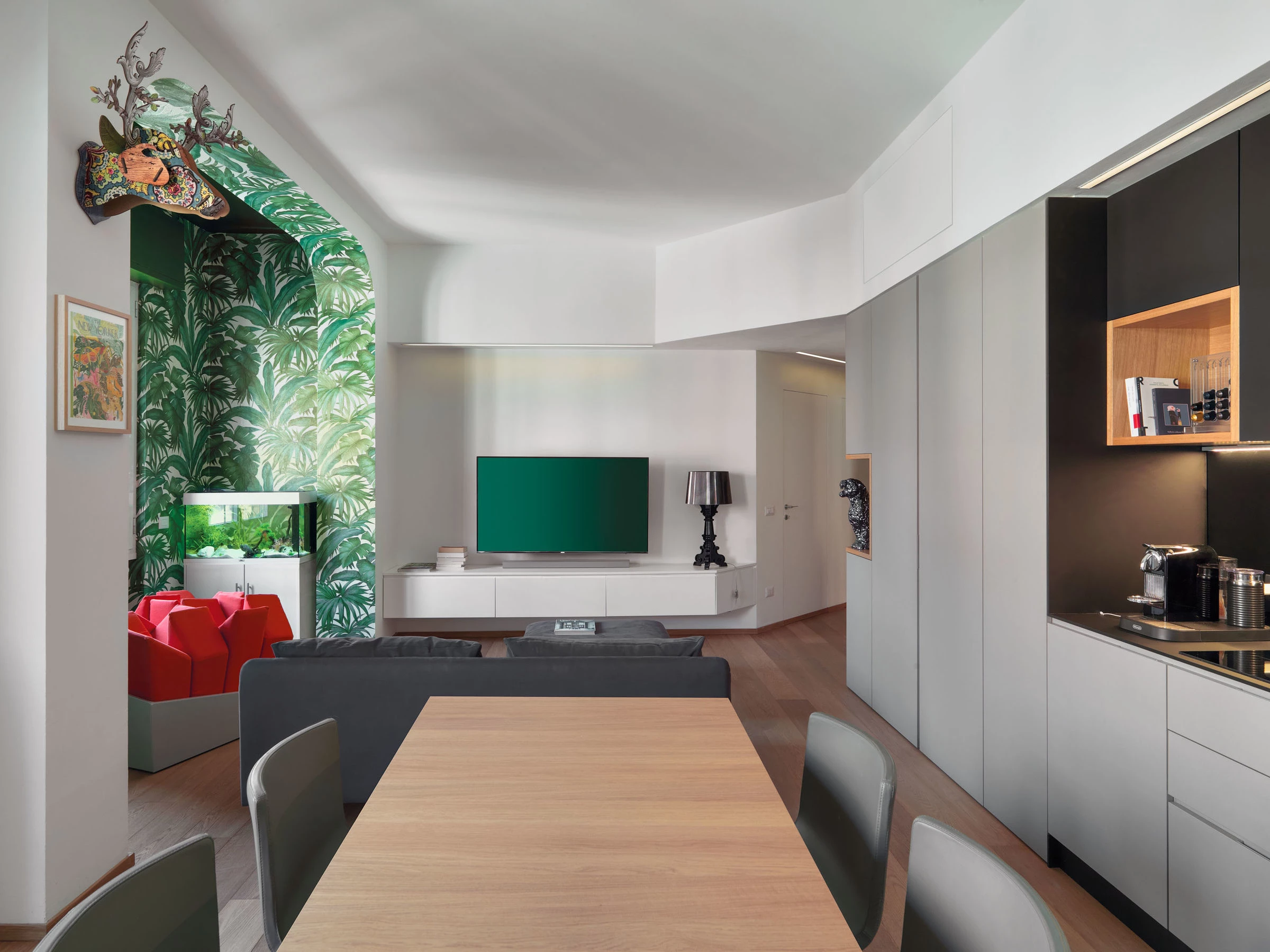 米兰私人住宅的灵活空间设计-17