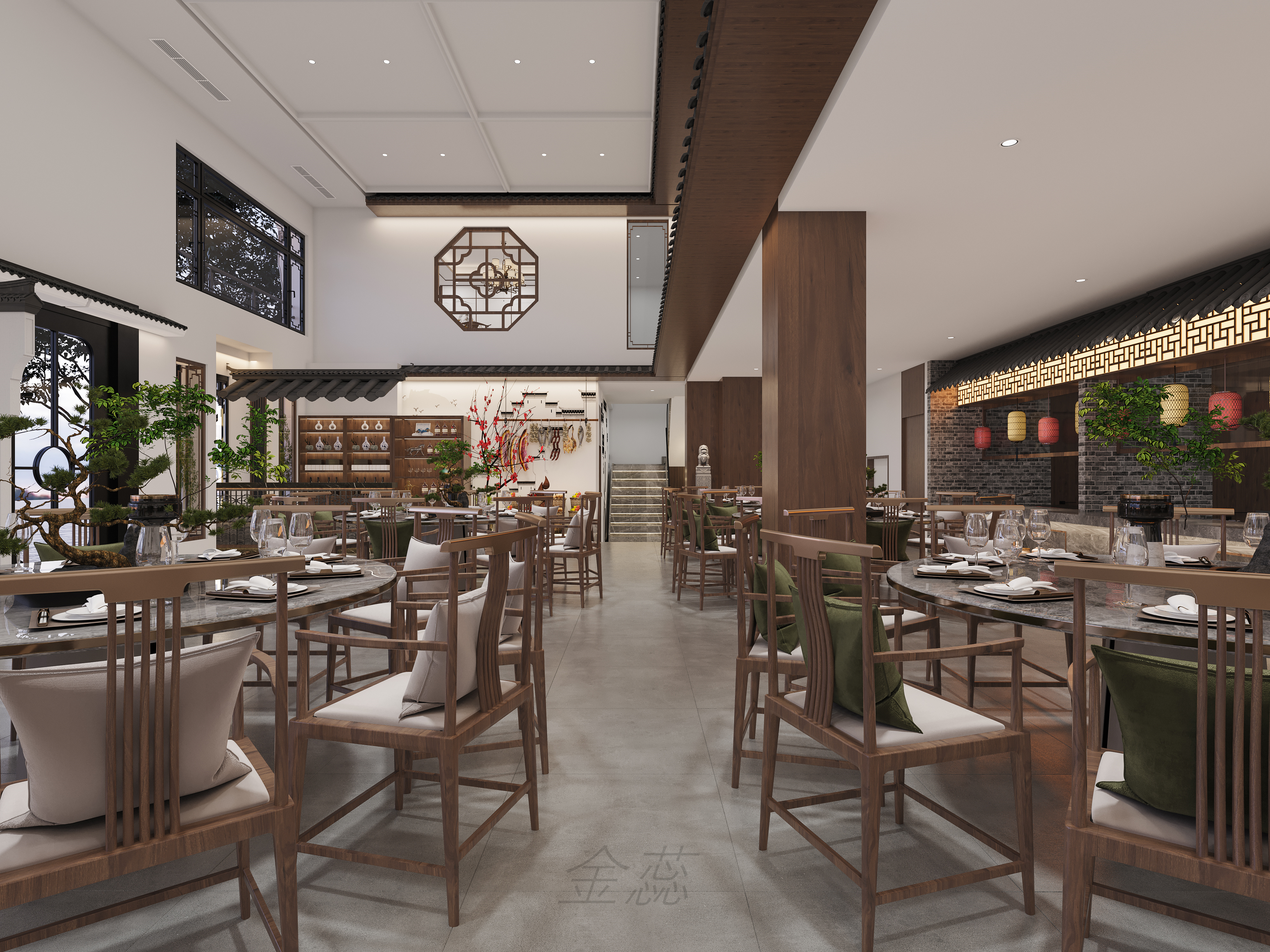 徽派餐厅——徽派古风又不失亲切感！-2