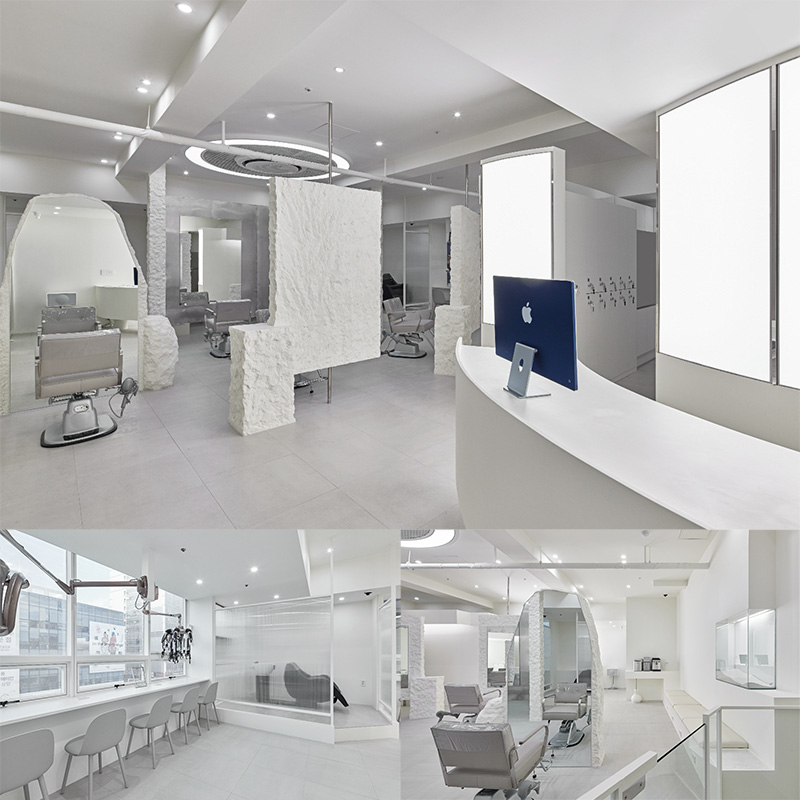白色调高级美容沙龙，打造舒适私密空间-1