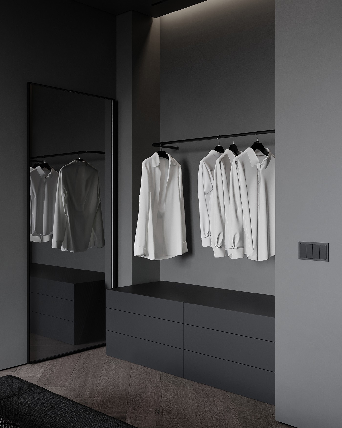 极简黑质感空间  打造精致沉稳住宅！-33