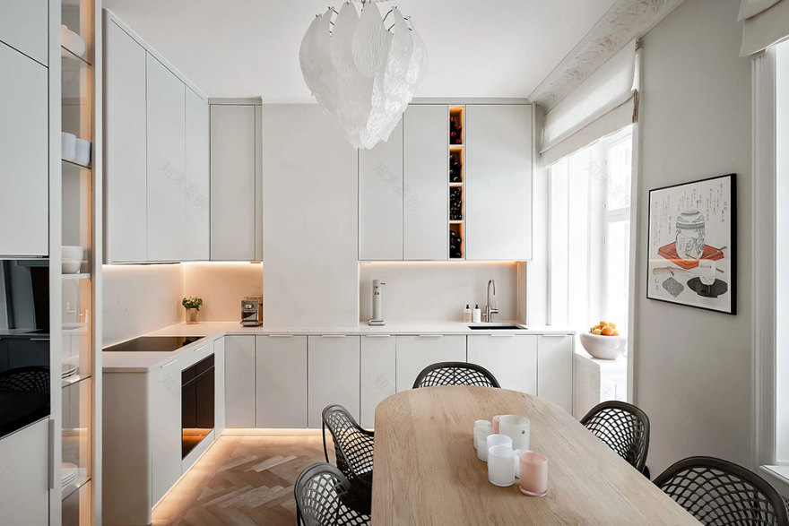 瑞典 75 平米优雅公寓 | 乳白色调的柔和魅力-13