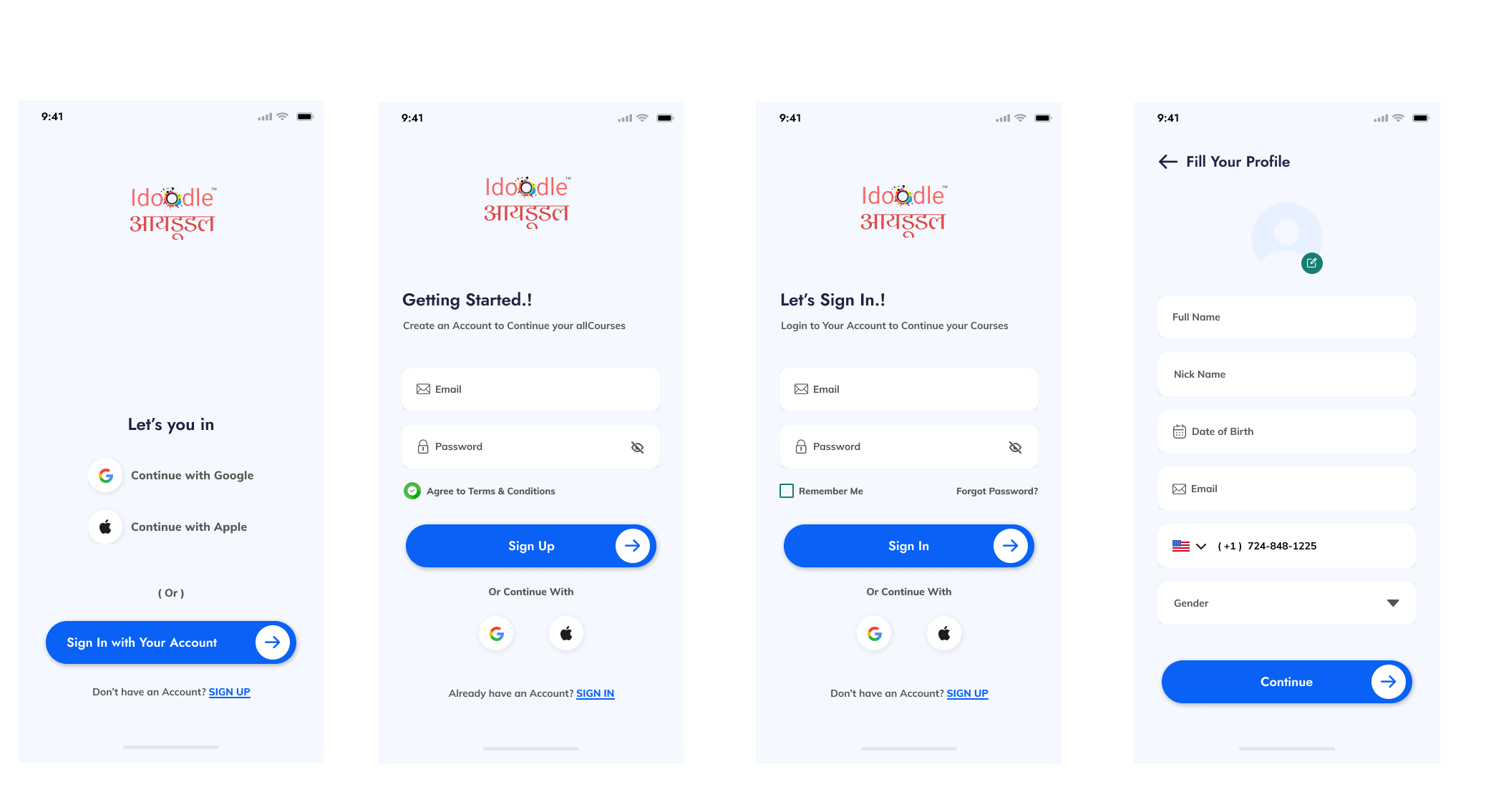 Idoodle eLearning App设计-47