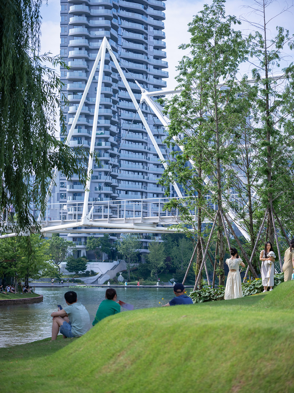 麓湖伊甸岛步行桥丨中国成都丨unarchitecte-27