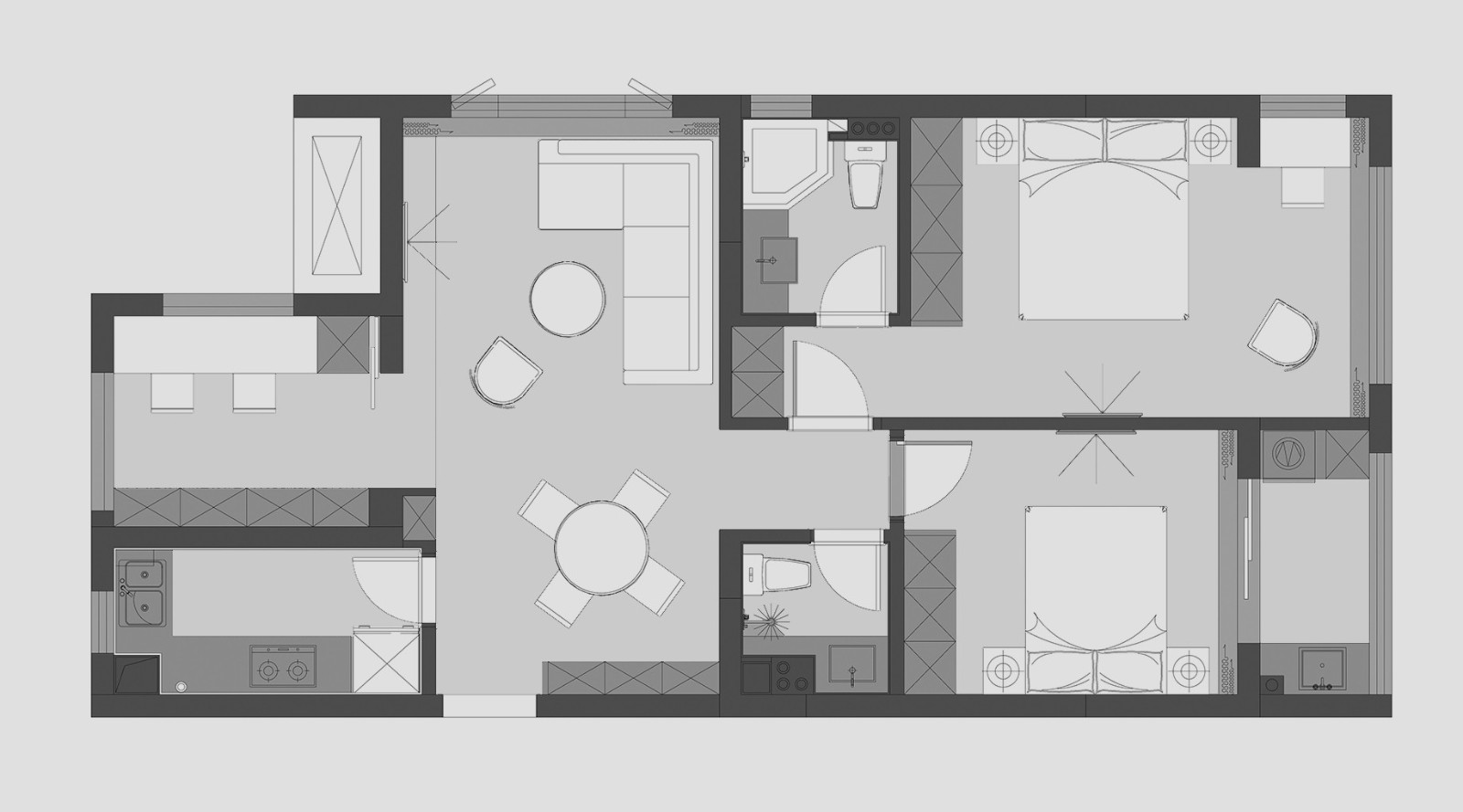 北欧简单色丨还原生活本真的设计-56