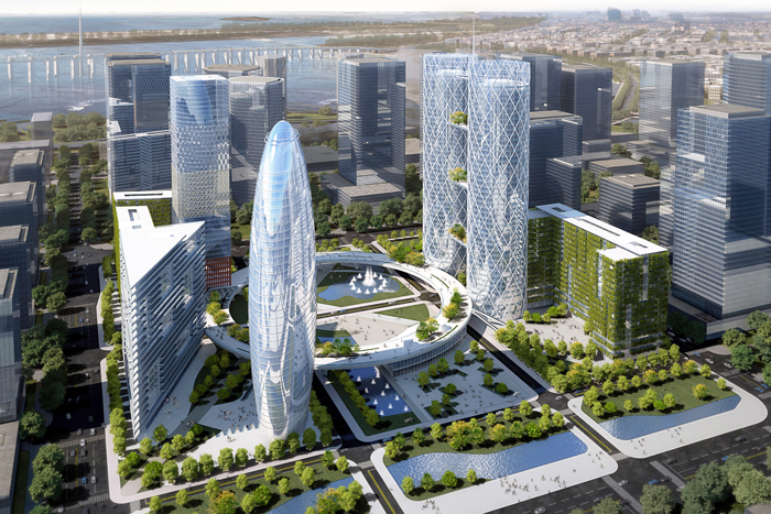 QIANHAI EXCHANGE PLAZA（前海交换广场）丨中国深圳丨Andrea Maffei Architects-0