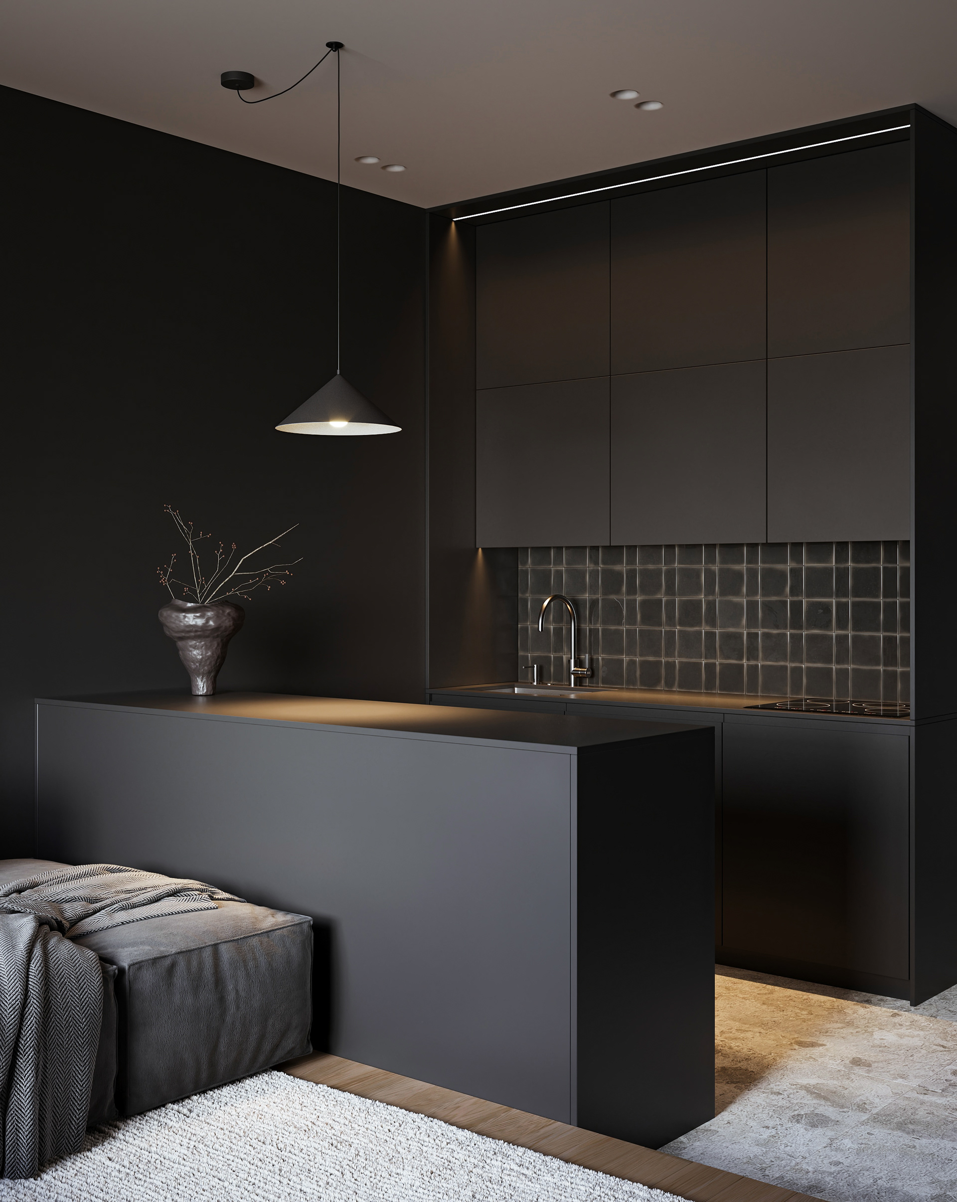 Minimalistic apartment 2025 | 3d visualization + AI-14