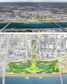 圣路易斯 CityArchRiver 城市更新项目丨美国丨Michael Van Valkenburgh Associates