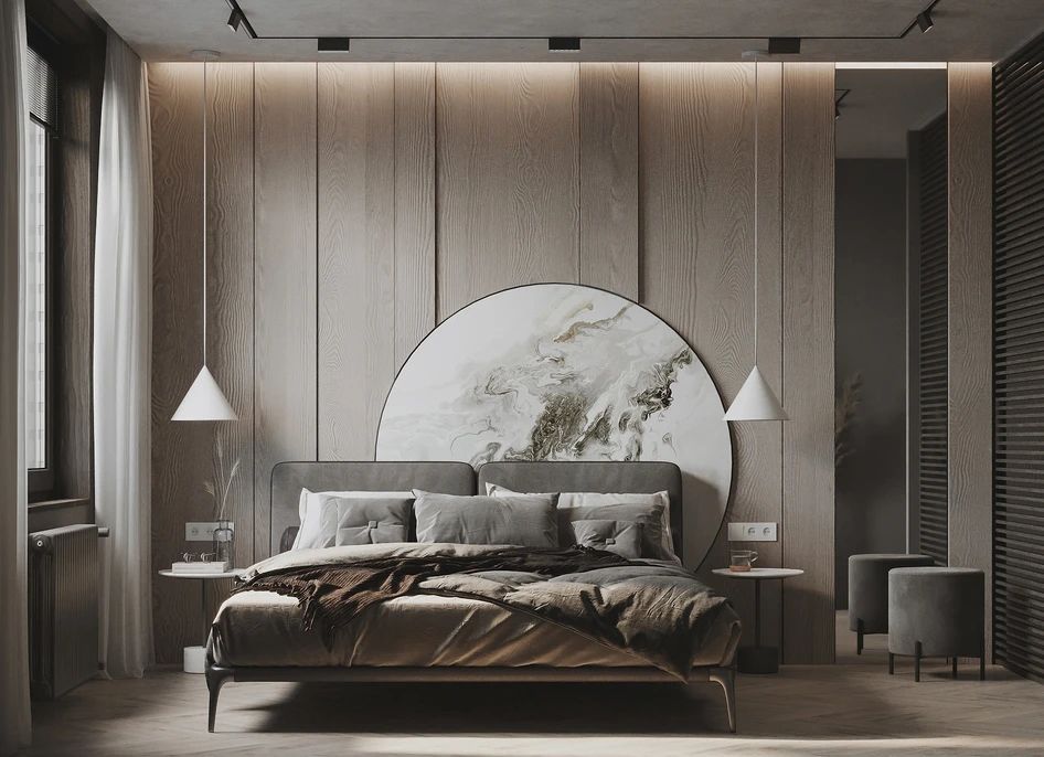 私人空间的艺术品——100 款卧室背景墙设计鉴赏-24