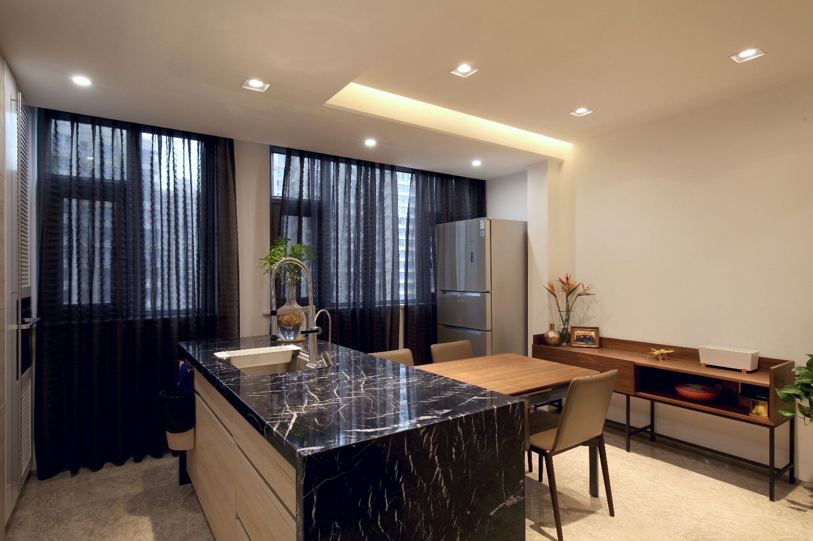 150㎡邯郸御景江山刘宅  艾美空间设计-15