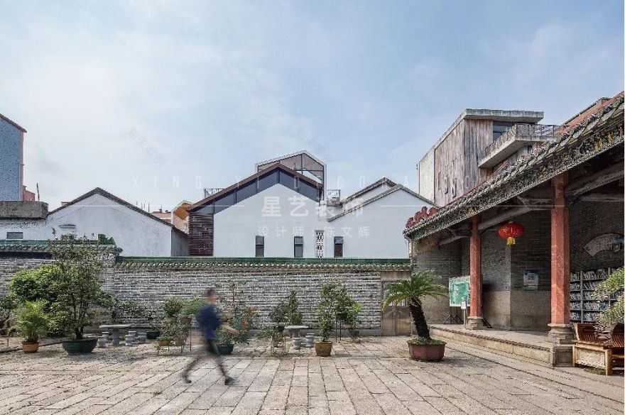 东莞新基古村 800 年老宅蜕变,现代设计融入自然古朴风-9