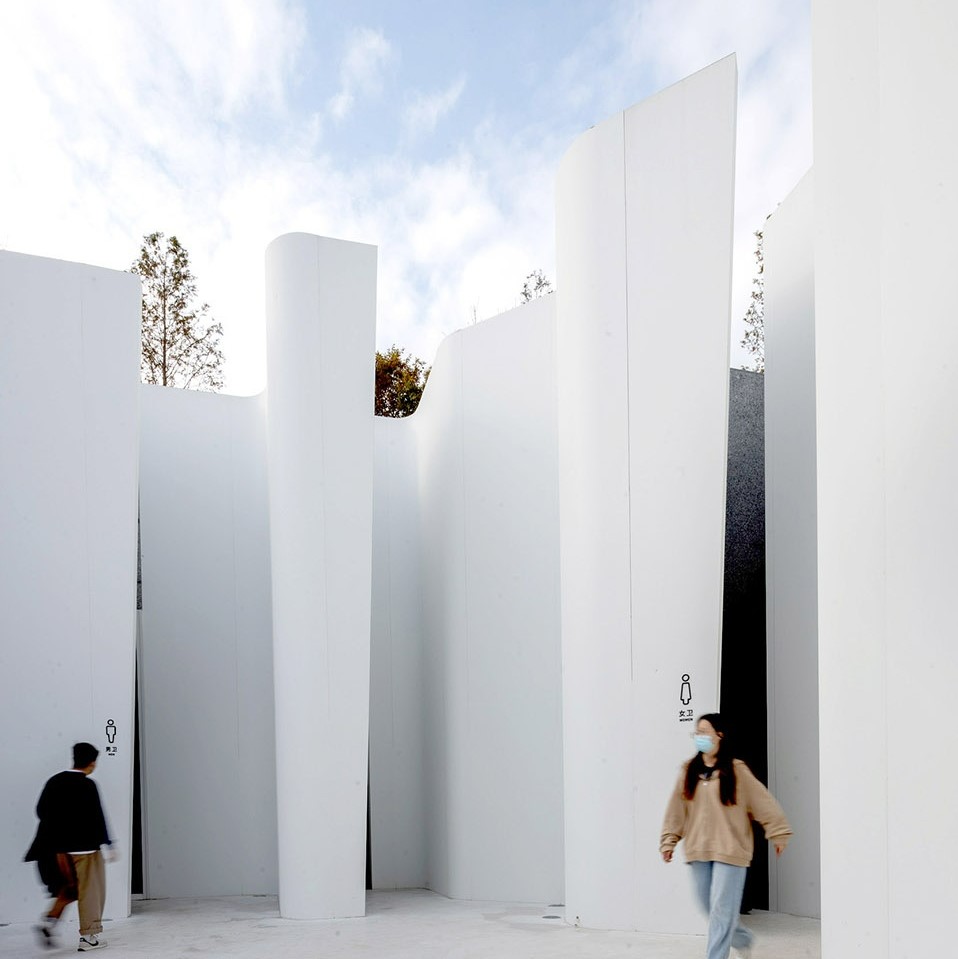 中国阿图尔村隐藏在峡谷中的公共卫生间丨GN Architects-23