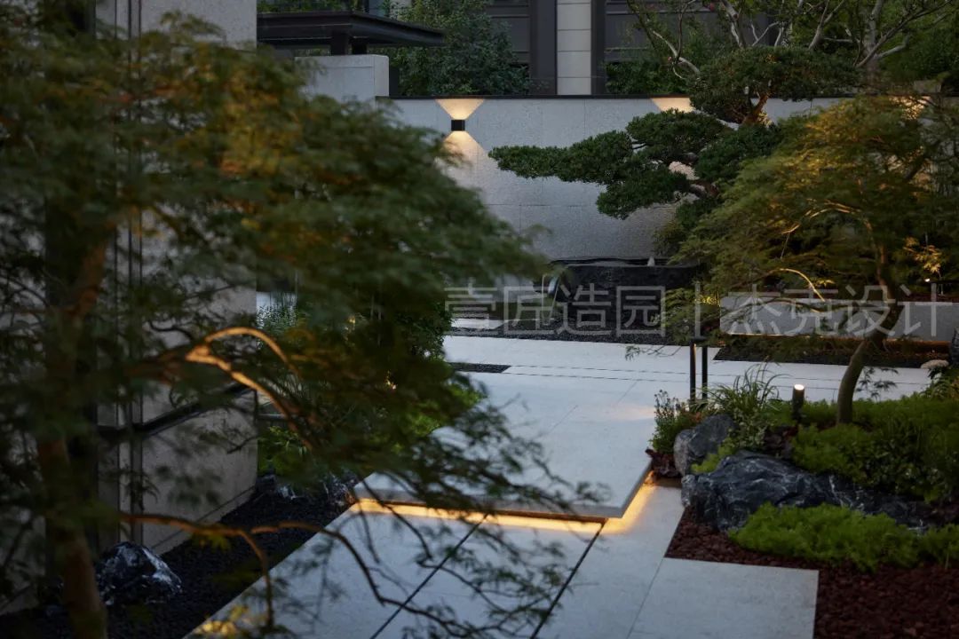 金茂府简约庭院设计丨【壹匠造园】-24