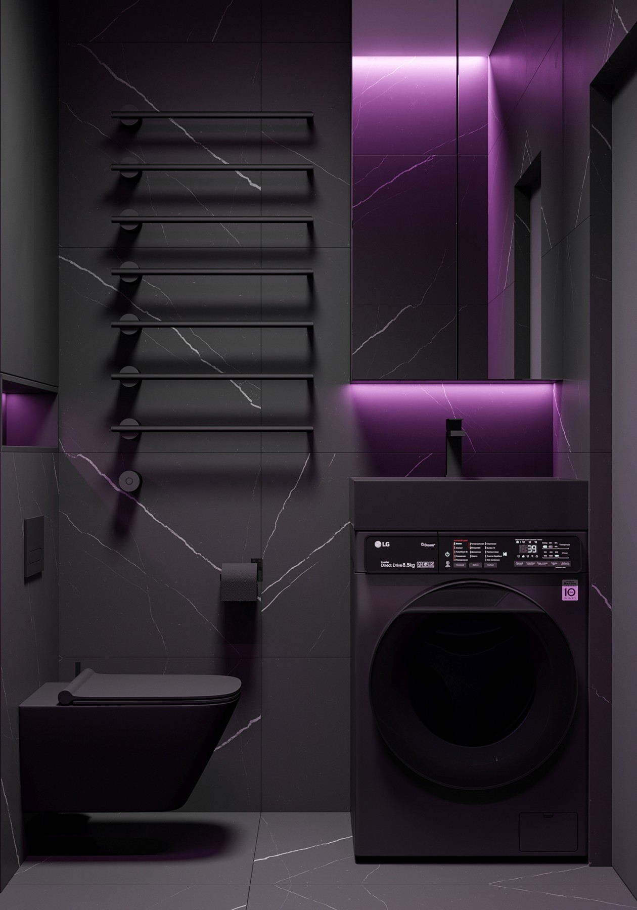 圣彼得堡高级黑色系公寓 质感超细腻-26