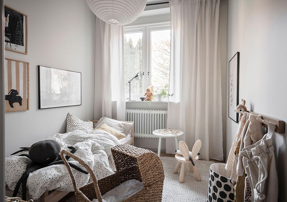 哥德堡带独立入口和露台的时尚公寓-38