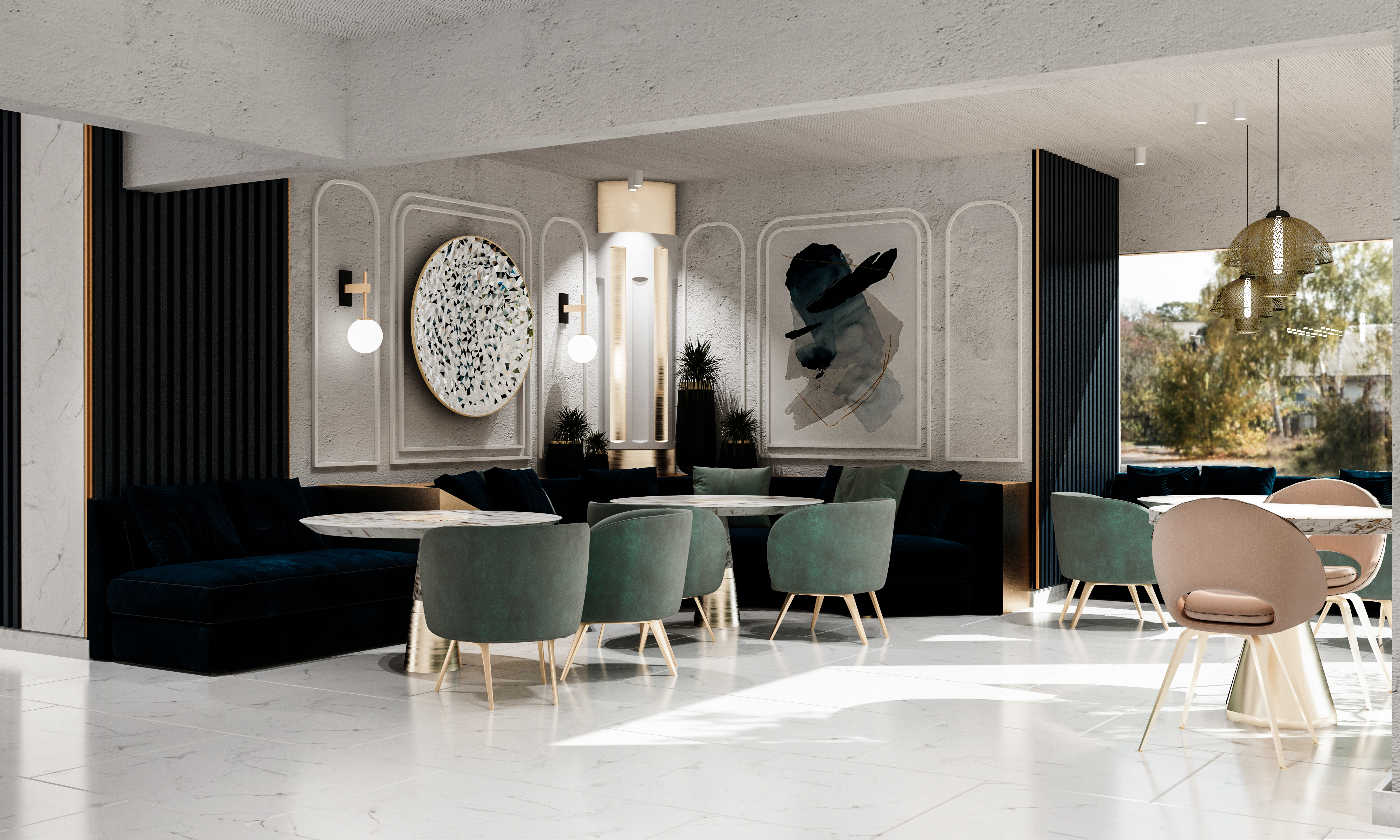 BLUE DIAMOND 咖啡店室内设计丨阿联酋阿布扎比-19