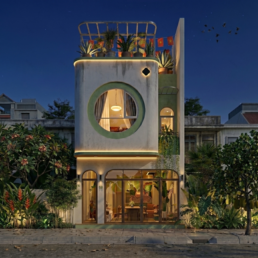 圆形房屋丨越南河内丨MIN.D DESIGN(建筑师:Nguyen Duc Minh)-10