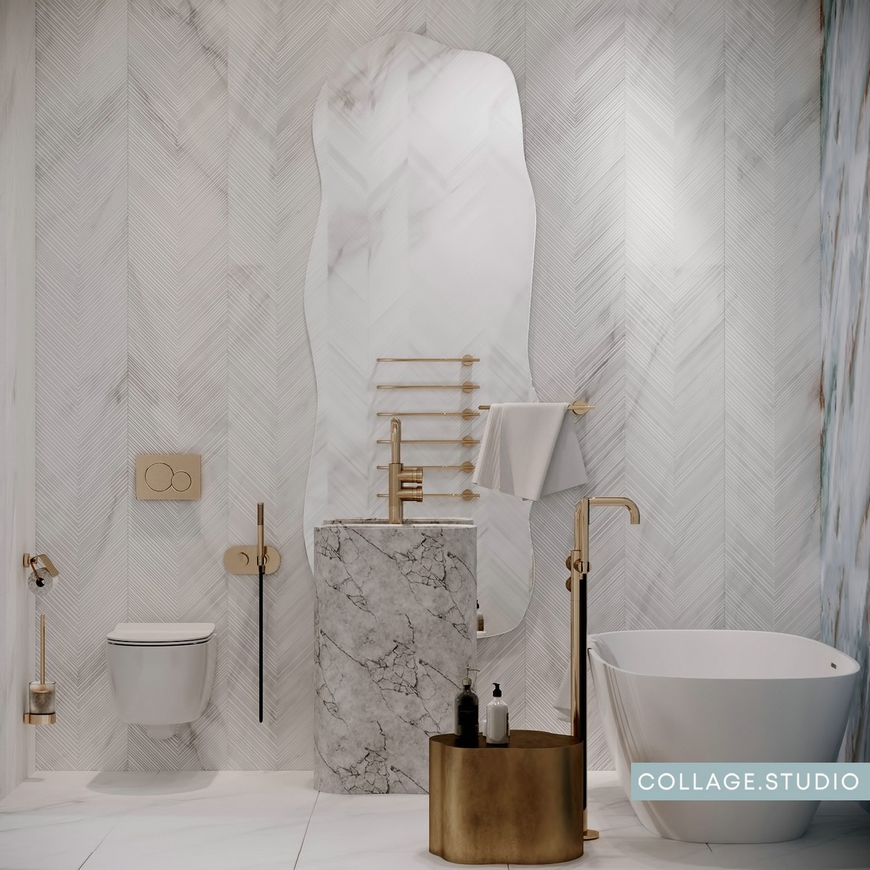 浅蓝色+木质 美的纯粹又自然。-19