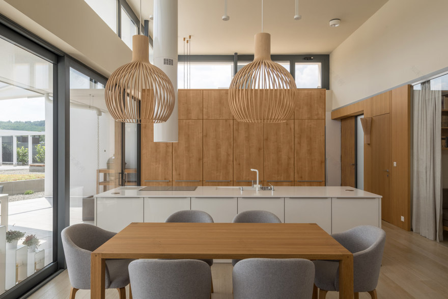 湖畔别墅 | 绿色大地与光影的和谐交响-23