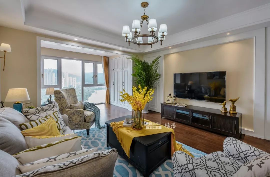 160㎡现代美式|坐拥梅溪湖畔，景入人心，一眼万年-21