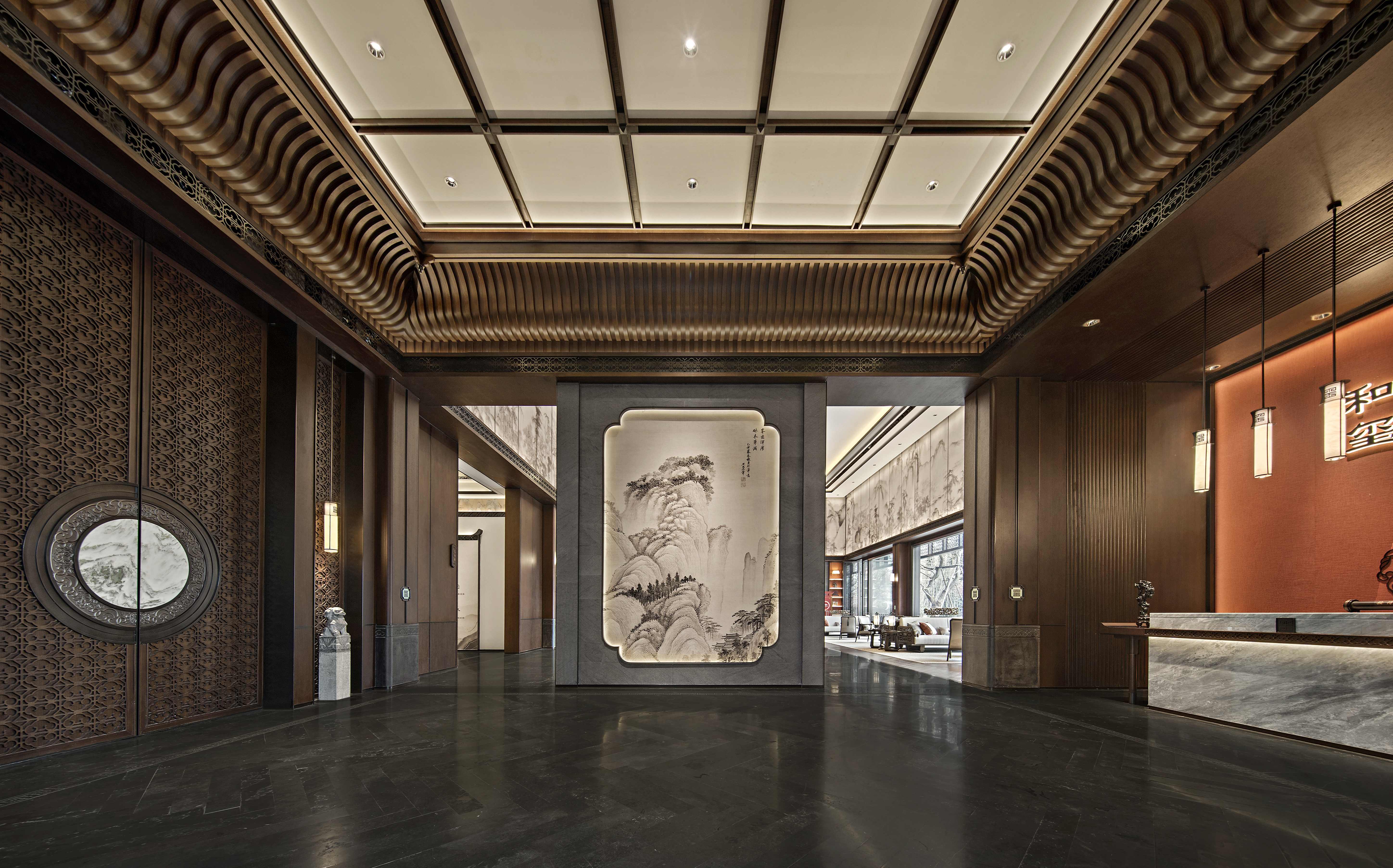 盘石设计 | 600㎡中式设计 一派东方雅意寄情山水之间 -5