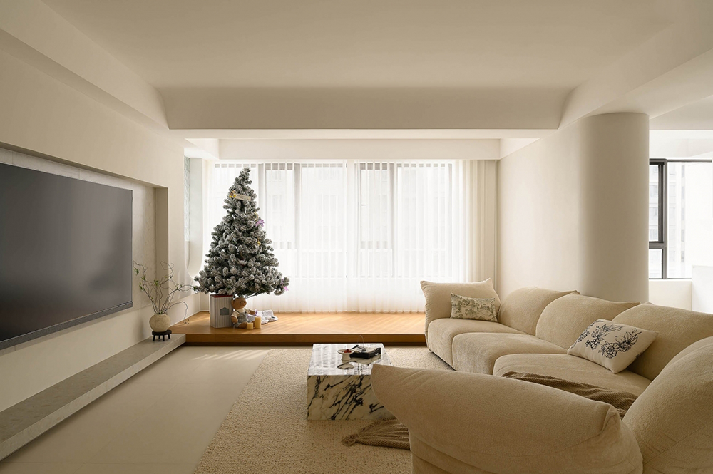 奶油色系温馨跃层家居设计丨中国汕头丨杜弗设计-38