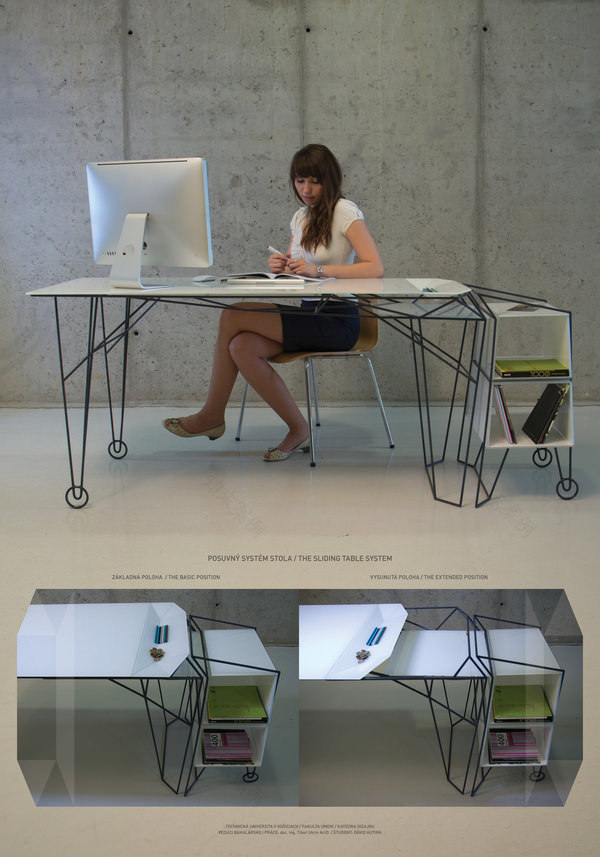 Palos几何办公桌丨David Hutira-1