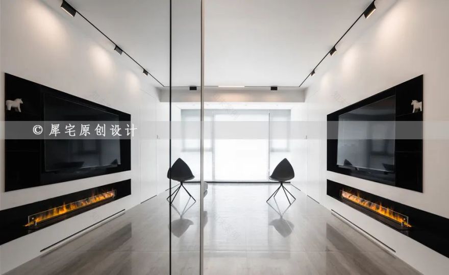 黑白极简光之居,孙姐家的大平层视野-56