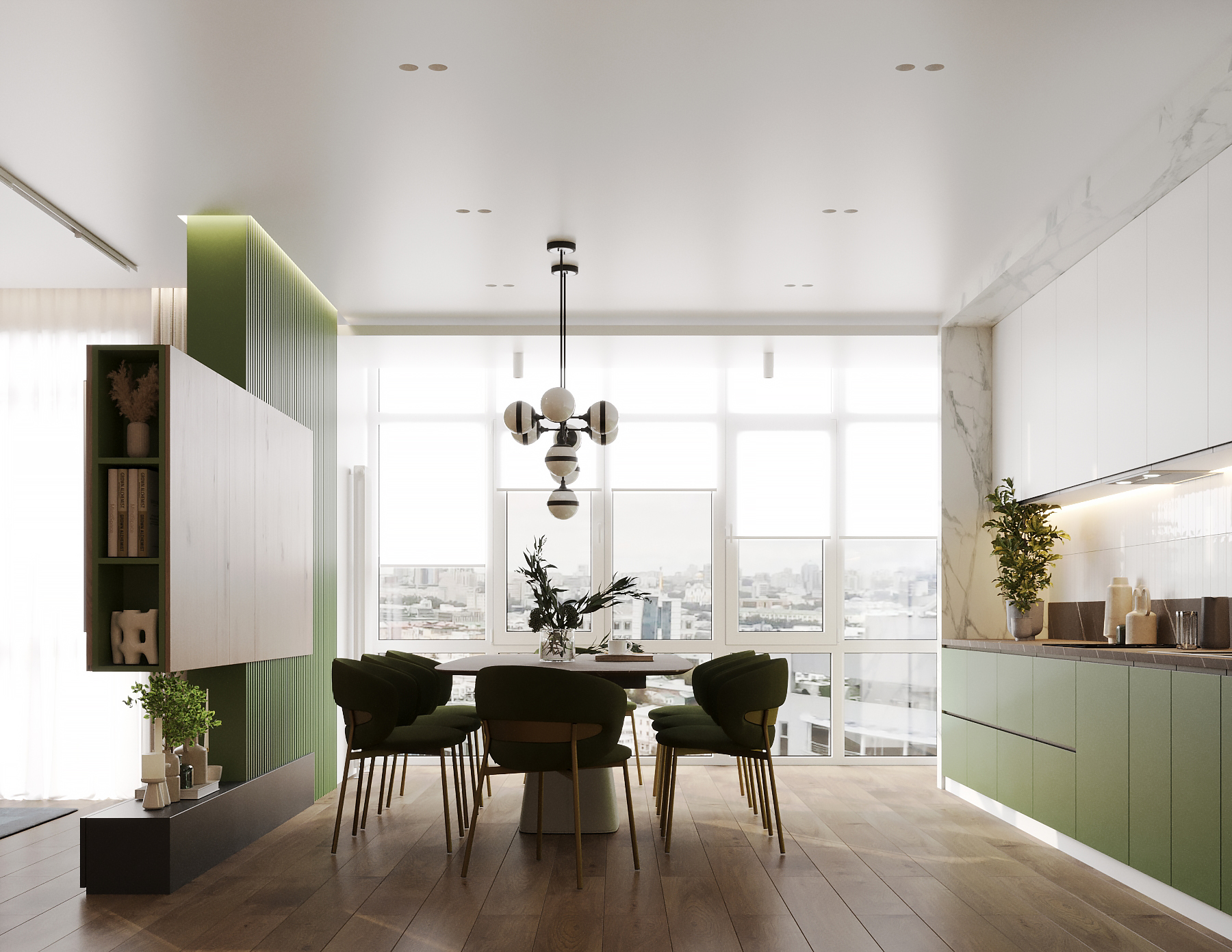 Кухня-гостиная ЖК Прагма City-6