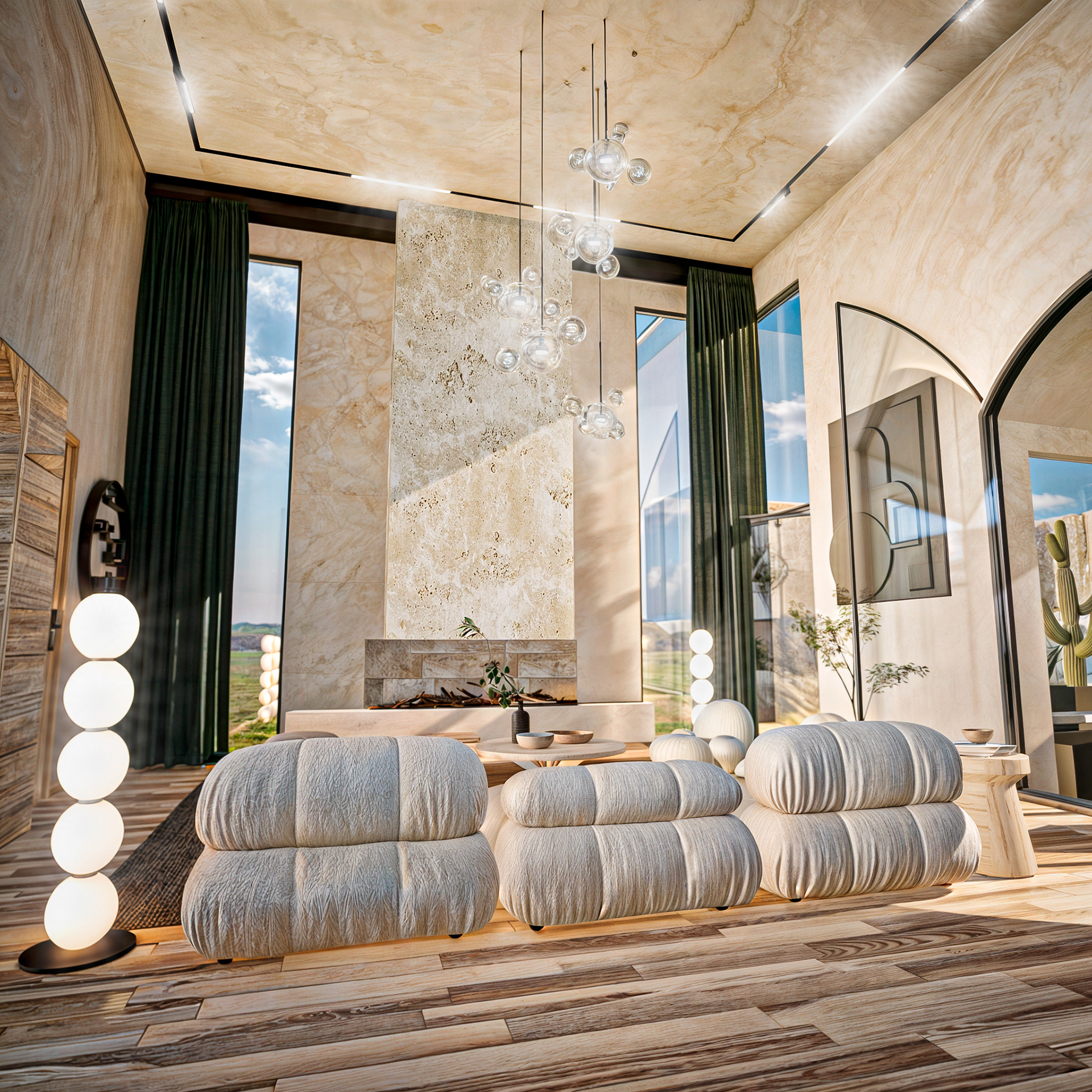 "Sophisticated: Living Room Interior Masterpiece"-4