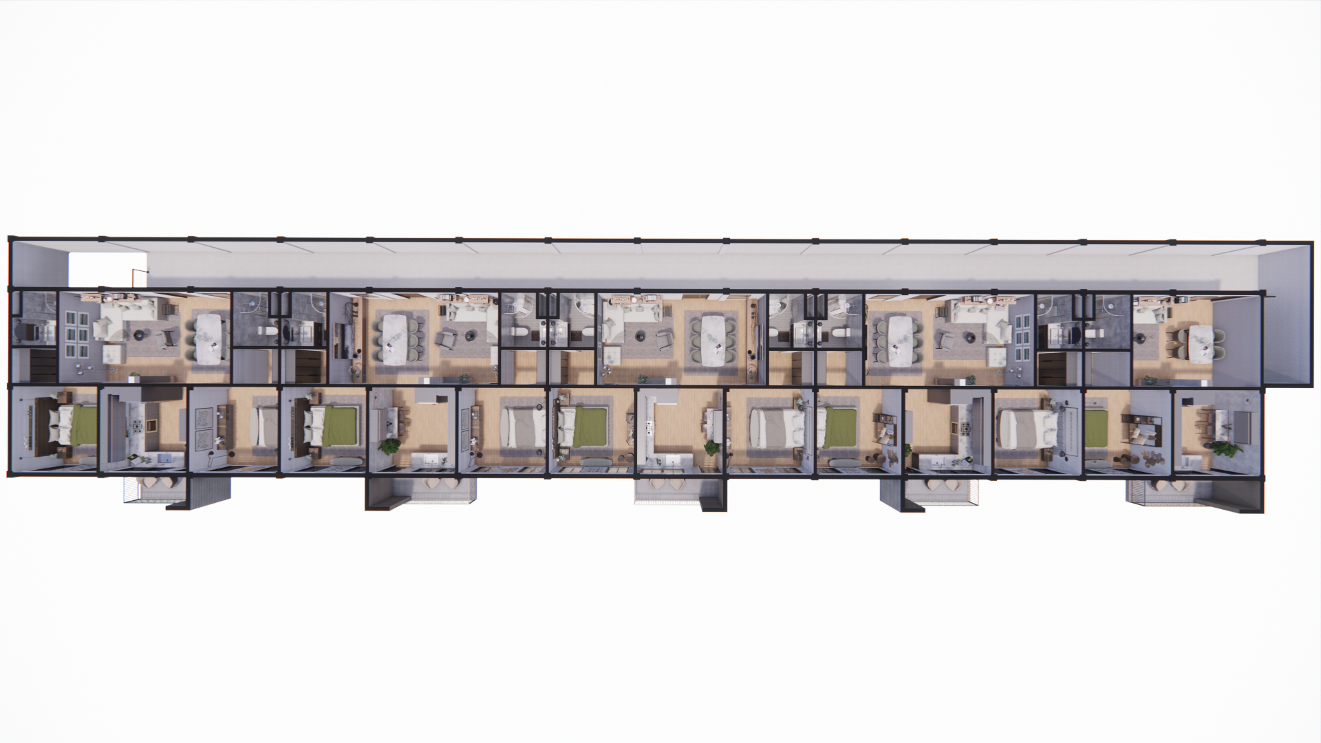 Residential/Commercial Building - 3D Modeling Project-34