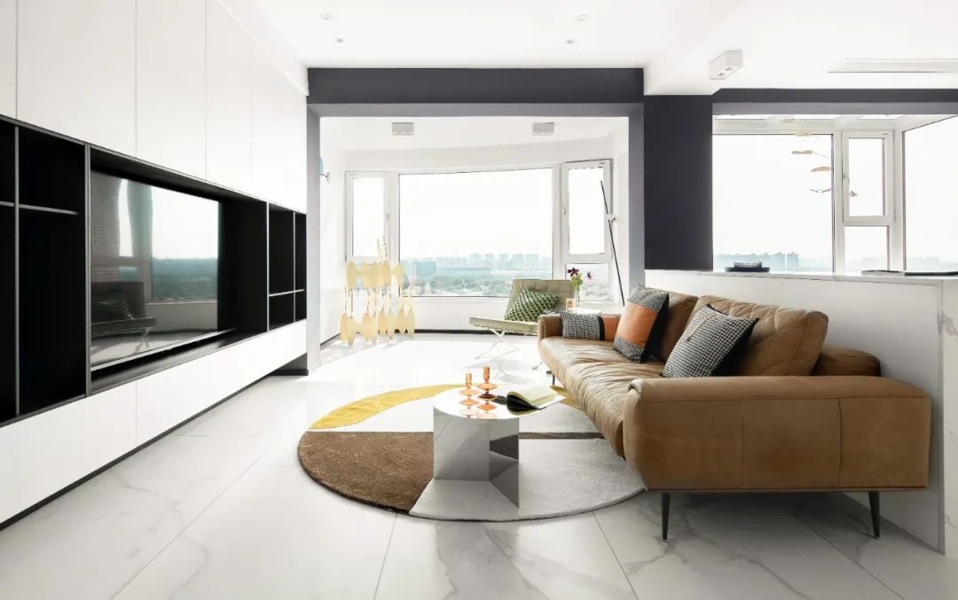 上海 180㎡空中别墅,温暖极简主义打造超美阳光房-24