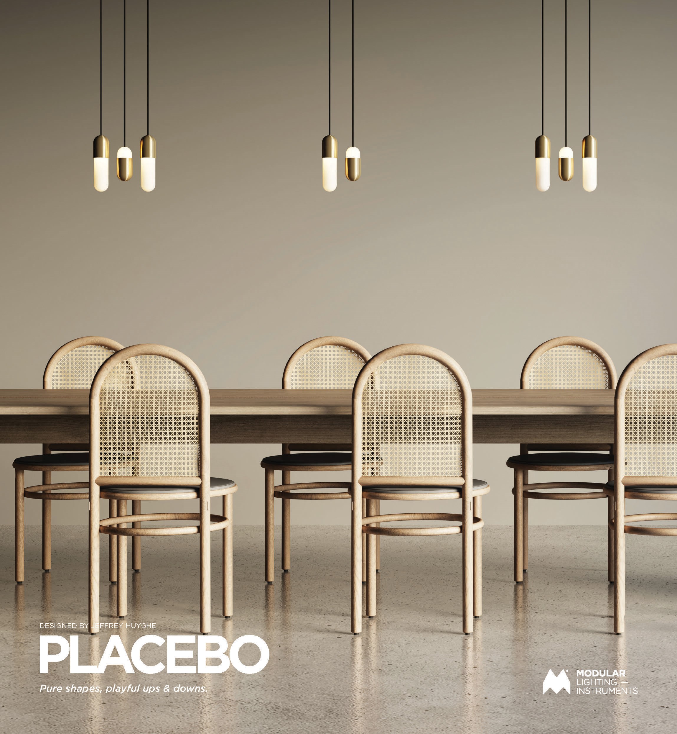 Placebo: illuminazione a sospensione, uplight e downlight | Modular L.I-5