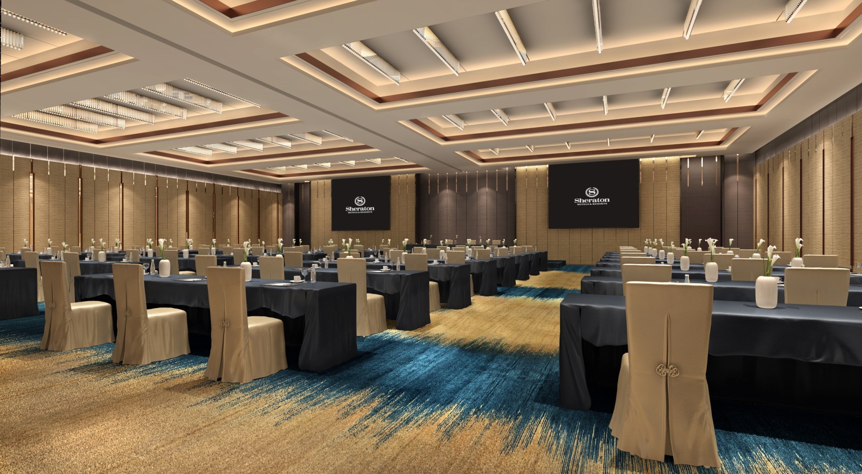 山东日照喜来登大酒店室内外灯光设计方案丨中国日照-26